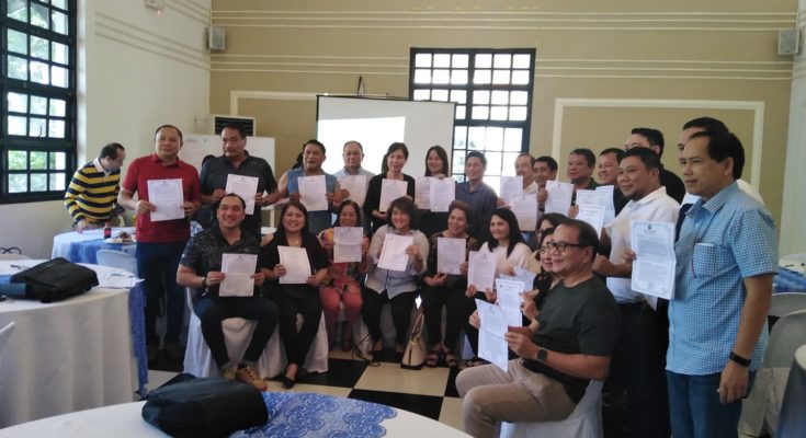 Iloilo mayors pose after LMP election.
