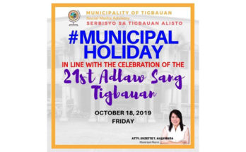 Adlaw sang Tigbauan founding anniversary.