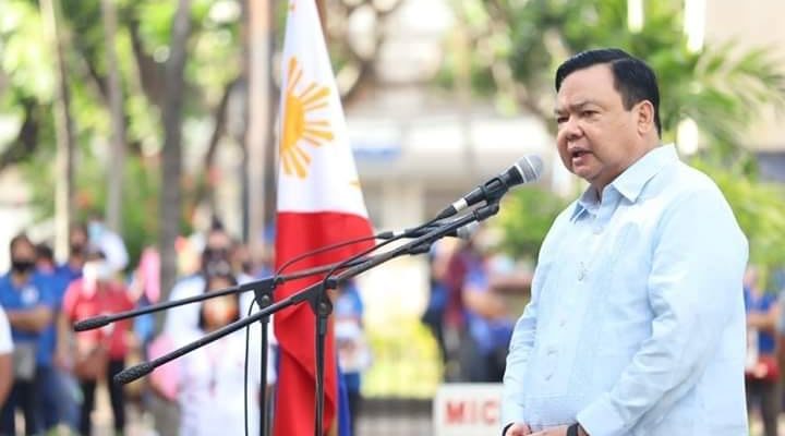 Mayor Jerry Treñas during flag ceremony.