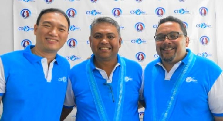 CS Water Top Brass (left to right): Managing Director Oliver Y. Tan, General Manager Andrew Margarico, President Jose Antonio Soler*