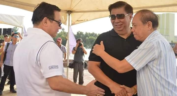 Left to right, Iloilo City Mayor Jerry Treñas, Sen. Frank Drilon, and former Iloilo Gov. Arthur D. Defensor*