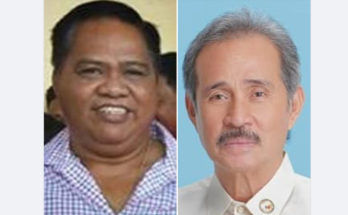 Mayor Leodegario Labao Jr. of Mambusao, president of LMP Capiz chapter; and Rep. Fredenil Castro of Capiz 2nd district.