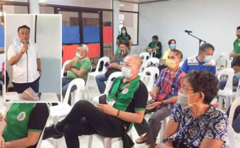 Jordan Mayor Ruben Corpuz and Assistant Secretary Hansel Didulo with farming and fishing stakeholders in Jordan, Guimaras.