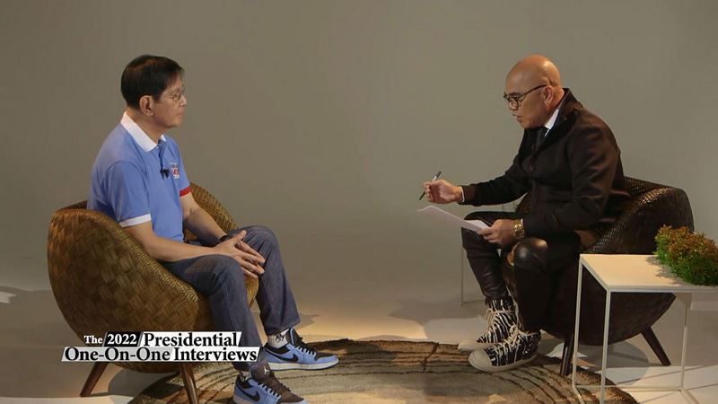 Ping Lacson with Boy Abunda.