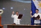 Senate President Francis Escudero takes his oath as presiding officer of the impeachment trial of Vice President Sara Duterte