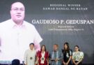 Awardee GAUDIOSO P. GEDUSPAN II