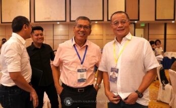 SDS Servillon with Dr. Raul Banias, Provincial Administrator at the PES