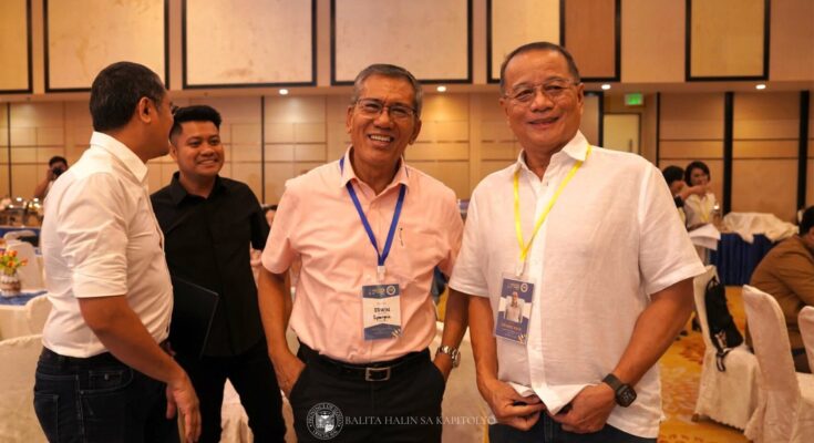 SDS Servillon with Dr. Raul Banias, Provincial Administrator at the PES