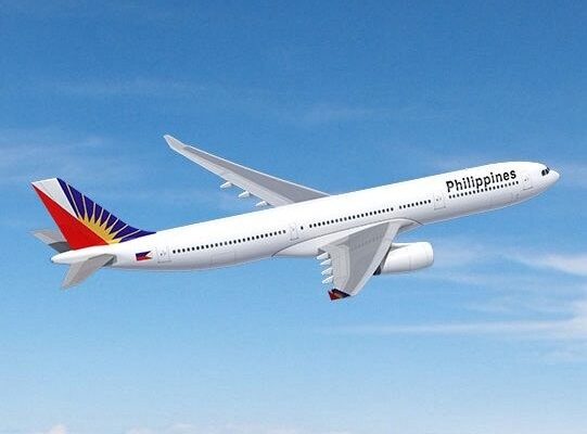 a Philippine Airlines Boeing 777-300ER aircraft.